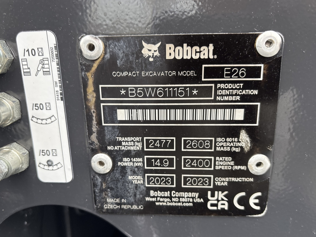 BOBCAT E26 - Mini bager: slika BOBCAT E26 - Mini bager BOBCAT E26 - Mini bager: slika BOBCAT E26 - Mini bager