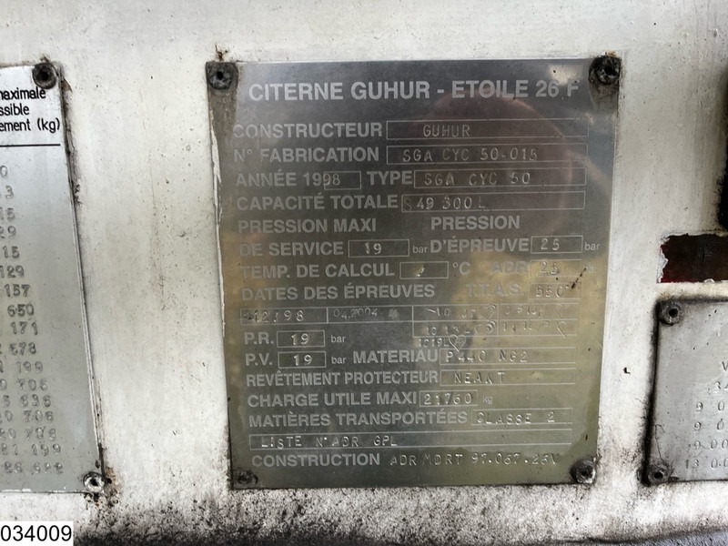 Guhur Gas 49300 liter, LPG GPL Butane gas, 1 Comp - Poluprikolica cisterna: slika Guhur Gas 49300 liter, LPG GPL Butane gas, 1 Comp - Poluprikolica cisterna Guhur Gas 49300 liter, LPG GPL Butane gas, 1 Comp - Poluprikolica cisterna: slika Guhur Gas 49300 liter, LPG GPL Butane gas, 1 Comp - Poluprikolica cisterna