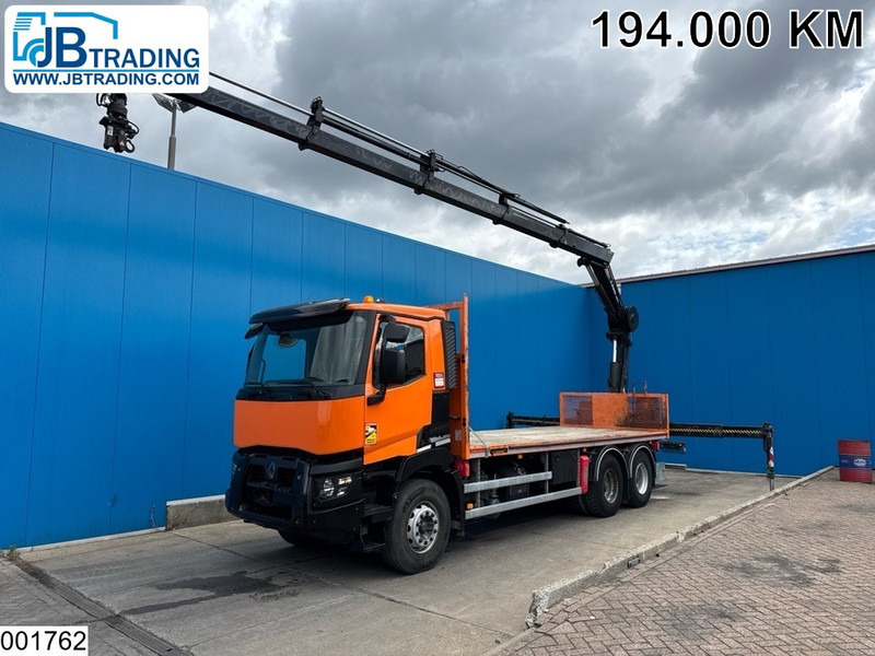 Renault C 380 6X4, EURO 6, HIAB, Remote, Steel suspension - Kamion s otvorenim sandukom, Kamion s kranom: slika Renault C 380 6X4, EURO 6, HIAB, Remote, Steel suspension - Kamion s otvorenim sandukom, Kamion s kranom Renault C 380 6X4, EURO 6, HIAB, Remote, Steel suspension - Kamion s otvorenim sandukom, Kamion s kranom: slika Renault C 380 6X4, EURO 6, HIAB, Remote, Steel suspension - Kamion s otvorenim sandukom, Kamion s kranom
