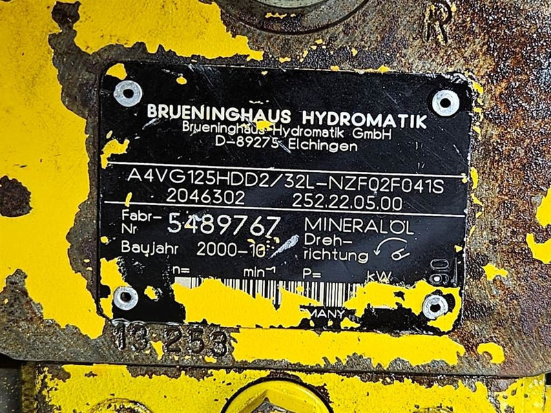 Brueninghaus Hydromatik A4VG125HDD2/32L-Drive pump/Fahrpumpe/Rijpomp - Hidraulika za Građevinski strojevi: slika Brueninghaus Hydromatik A4VG125HDD2/32L-Drive pump/Fahrpumpe/Rijpomp - Hidraulika za Građevinski strojevi Brueninghaus Hydromatik A4VG125HDD2/32L-Drive pump/Fahrpumpe/Rijpomp - Hidraulika za Građevinski strojevi: slika Brueninghaus Hydromatik A4VG125HDD2/32L-Drive pump/Fahrpumpe/Rijpomp - Hidraulika za Građevinski strojevi