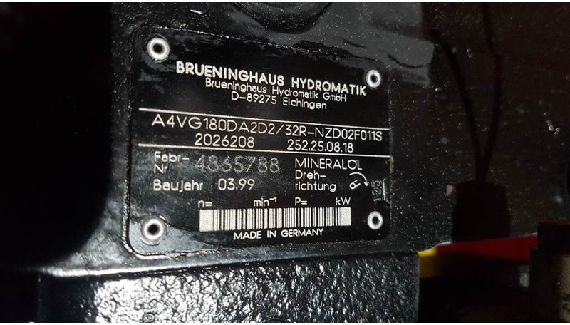 Brueninghaus Hydromatik A4VG180DA2D2/32R - Drive pump/Fahrpumpe/Rijpomp - Hidraulika: slika Brueninghaus Hydromatik A4VG180DA2D2/32R - Drive pump/Fahrpumpe/Rijpomp - Hidraulika Brueninghaus Hydromatik A4VG180DA2D2/32R - Drive pump/Fahrpumpe/Rijpomp - Hidraulika: slika Brueninghaus Hydromatik A4VG180DA2D2/32R - Drive pump/Fahrpumpe/Rijpomp - Hidraulika