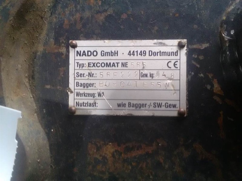 NADO Excomat NE 565 - Bobcat - Quick coupler - Brza spojka: slika NADO Excomat NE 565 - Bobcat - Quick coupler - Brza spojka NADO Excomat NE 565 - Bobcat - Quick coupler - Brza spojka: slika NADO Excomat NE 565 - Bobcat - Quick coupler - Brza spojka