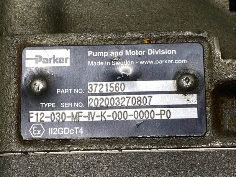 Parker F12-030-MF-IV-K - 3721560 - Drive motor/Fahrmotor - Hidraulika za Građevinski strojevi: slika Parker F12-030-MF-IV-K - 3721560 - Drive motor/Fahrmotor - Hidraulika za Građevinski strojevi Parker F12-030-MF-IV-K - 3721560 - Drive motor/Fahrmotor - Hidraulika za Građevinski strojevi: slika Parker F12-030-MF-IV-K - 3721560 - Drive motor/Fahrmotor - Hidraulika za Građevinski strojevi