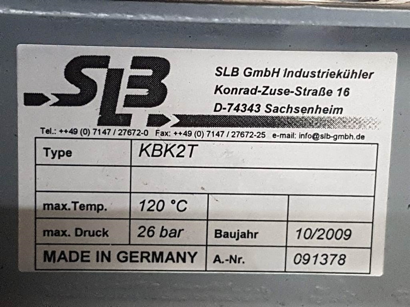 Zettelmeyer ZL-SLB KBK2T-091378-Cooler/Kühler/Koeler - Motor za Građevinski strojevi: slika Zettelmeyer ZL-SLB KBK2T-091378-Cooler/Kühler/Koeler - Motor za Građevinski strojevi Zettelmeyer ZL-SLB KBK2T-091378-Cooler/Kühler/Koeler - Motor za Građevinski strojevi: slika Zettelmeyer ZL-SLB KBK2T-091378-Cooler/Kühler/Koeler - Motor za Građevinski strojevi