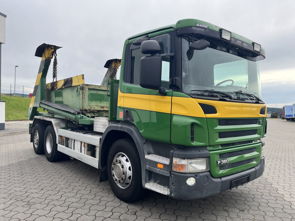 Utovarivač s proklizavajućim upravljanjem Scania P360 6x2  Trösch Absetzkipper   Container: slika Utovarivač s proklizavajućim upravljanjem Scania P360 6x2  Trösch Absetzkipper   Container