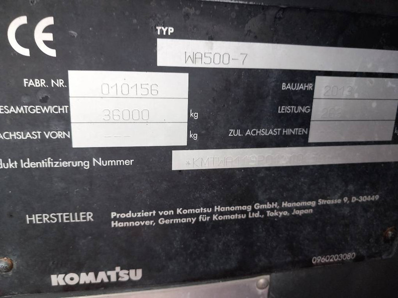 Komatsu WA500-7 - Utovarivač na kotačima: slika Komatsu WA500-7 - Utovarivač na kotačima Komatsu WA500-7 - Utovarivač na kotačima: slika Komatsu WA500-7 - Utovarivač na kotačima
