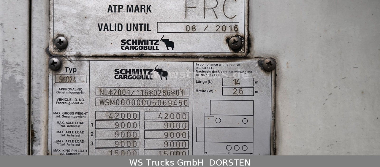 Schmitz Cargobull SKO 24 Kühlauflieger | Rohrbahn Vector 1850Mt - Poluprikolica sa zatvorenim sandukom: slika Schmitz Cargobull SKO 24 Kühlauflieger | Rohrbahn Vector 1850Mt - Poluprikolica sa zatvorenim sandukom Schmitz Cargobull SKO 24 Kühlauflieger | Rohrbahn Vector 1850Mt - Poluprikolica sa zatvorenim sandukom: slika Schmitz Cargobull SKO 24 Kühlauflieger | Rohrbahn Vector 1850Mt - Poluprikolica sa zatvorenim sandukom