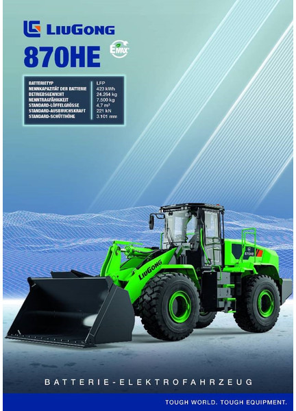 LIUGONG 870 HE vollelektrisch, 24.2 t, 4.7-5.2 cbm - Utovarivač na kotačima: slika LIUGONG 870 HE vollelektrisch, 24.2 t, 4.7-5.2 cbm - Utovarivač na kotačima LIUGONG 870 HE vollelektrisch, 24.2 t, 4.7-5.2 cbm - Utovarivač na kotačima: slika LIUGONG 870 HE vollelektrisch, 24.2 t, 4.7-5.2 cbm - Utovarivač na kotačima