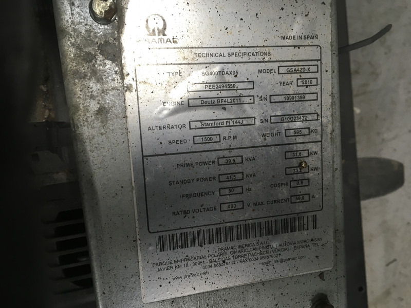 Novi Generatorski set Deutz BF4L2011 GENERATOR 40KVA NEW: slika Novi Generatorski set Deutz BF4L2011 GENERATOR 40KVA NEW