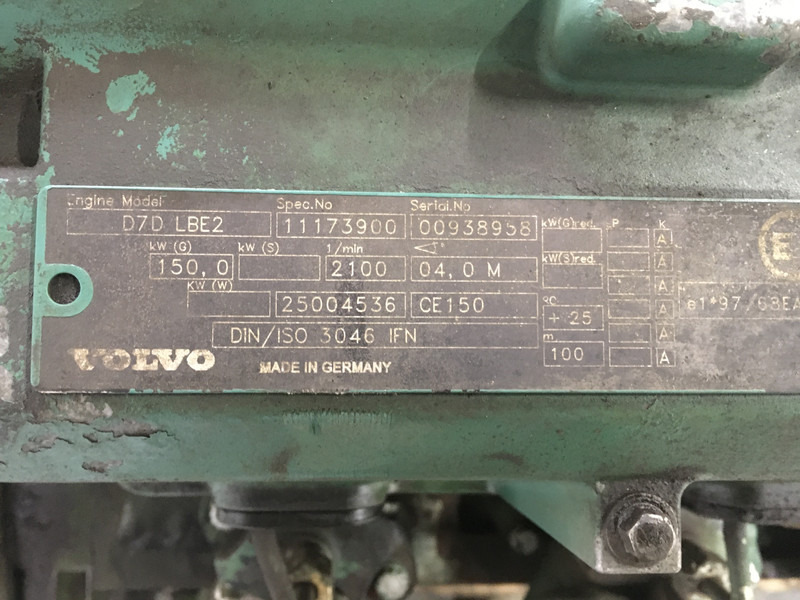 Građevinski strojevi Volvo D7D LBE2 FOR PARTS: slika Građevinski strojevi Volvo D7D LBE2 FOR PARTS