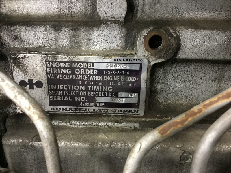 Motor Komatsu S6D125-1 USED: slika Motor Komatsu S6D125-1 USED