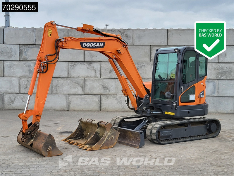 Doosan DX63-3 - Mini bager: slika Doosan DX63-3 - Mini bager Doosan DX63-3 - Mini bager: slika Doosan DX63-3 - Mini bager
