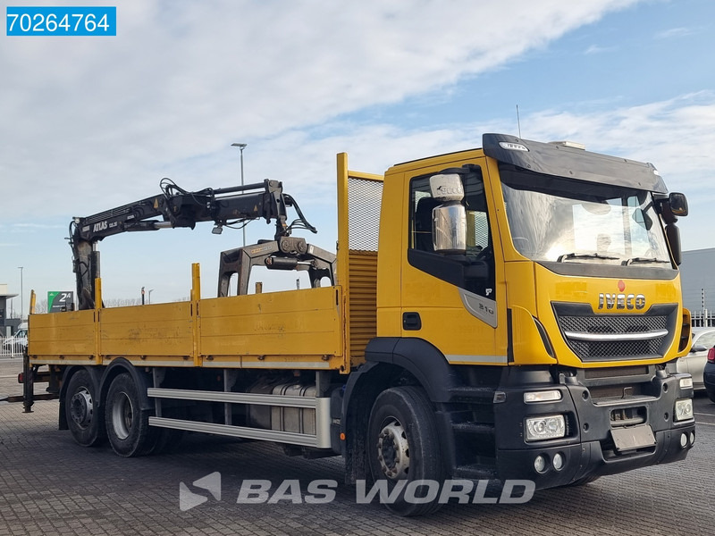 Kamion s otvorenim sandukom, Kamion s kranom Iveco Stralis 310 6X2 RHD! Atlas 135.2VE-A11 Crane Lift-lenkachse ACC Euro 6: slika Kamion s otvorenim sandukom, Kamion s kranom Iveco Stralis 310 6X2 RHD! Atlas 135.2VE-A11 Crane Lift-lenkachse ACC Euro 6