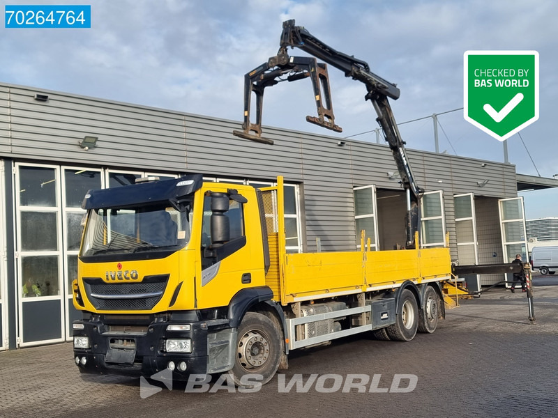 Kamion s otvorenim sandukom, Kamion s kranom Iveco Stralis 310 6X2 RHD! Atlas 135.2VE-A11 Crane Lift-lenkachse ACC Euro 6: slika Kamion s otvorenim sandukom, Kamion s kranom Iveco Stralis 310 6X2 RHD! Atlas 135.2VE-A11 Crane Lift-lenkachse ACC Euro 6