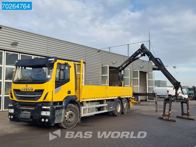 Kamion s otvorenim sandukom, Kamion s kranom Iveco Stralis 310 6X2 RHD! Atlas 135.2VE-A11 Crane Lift-lenkachse ACC Euro 6: slika Kamion s otvorenim sandukom, Kamion s kranom Iveco Stralis 310 6X2 RHD! Atlas 135.2VE-A11 Crane Lift-lenkachse ACC Euro 6