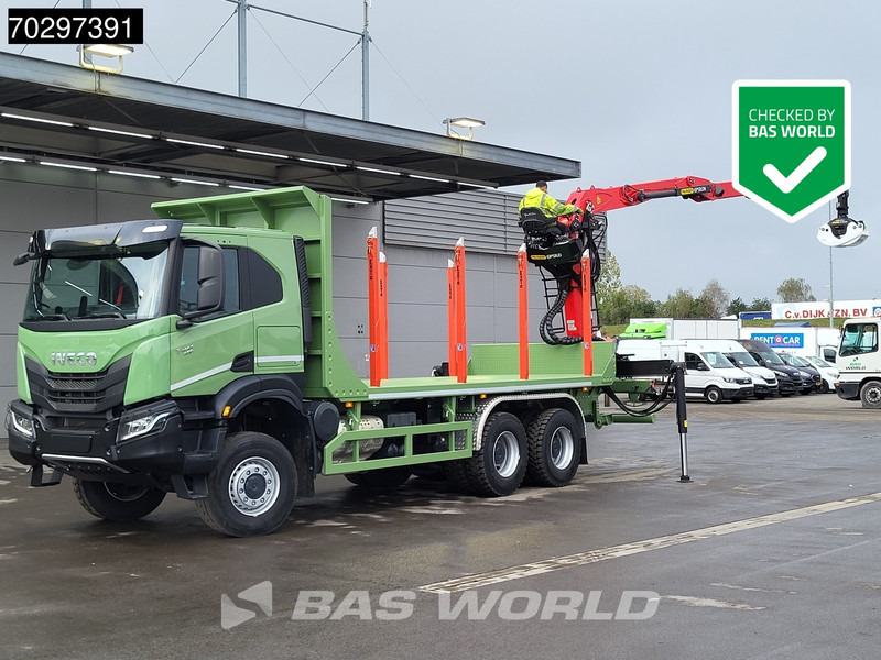 Iveco T-Way 450 6X6 UNUSED! Palfinger Q150Z Crane Retarder Holztransport Big-Axle LED Euro 6 - Kamion šumar, Kamion s kranom: slika Iveco T-Way 450 6X6 UNUSED! Palfinger Q150Z Crane Retarder Holztransport Big-Axle LED Euro 6 - Kamion šumar, Kamion s kranom Iveco T-Way 450 6X6 UNUSED! Palfinger Q150Z Crane Retarder Holztransport Big-Axle LED Euro 6 - Kamion šumar, Kamion s kranom: slika Iveco T-Way 450 6X6 UNUSED! Palfinger Q150Z Crane Retarder Holztransport Big-Axle LED Euro 6 - Kamion šumar, Kamion s kranom