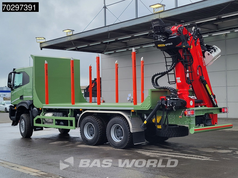 Novi Kamion šumar, Kamion s kranom Iveco T-Way 450 6X6 UNUSED! Palfinger Q150Z Crane Retarder Holztransport Big-Axle LED Euro 6: slika Novi Kamion šumar, Kamion s kranom Iveco T-Way 450 6X6 UNUSED! Palfinger Q150Z Crane Retarder Holztransport Big-Axle LED Euro 6