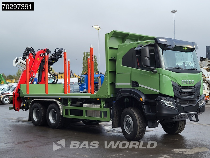 Novi Kamion šumar, Kamion s kranom Iveco T-Way 450 6X6 UNUSED! Palfinger Q150Z Crane Retarder Holztransport Big-Axle LED Euro 6: slika Novi Kamion šumar, Kamion s kranom Iveco T-Way 450 6X6 UNUSED! Palfinger Q150Z Crane Retarder Holztransport Big-Axle LED Euro 6