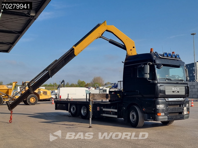 Kamion s otvorenim sandukom, Kamion s kranom MAN TGA 26.430 6X2 Palfinger PK32080 Kran Crane Manual Liftachse Euro 4: slika Kamion s otvorenim sandukom, Kamion s kranom MAN TGA 26.430 6X2 Palfinger PK32080 Kran Crane Manual Liftachse Euro 4