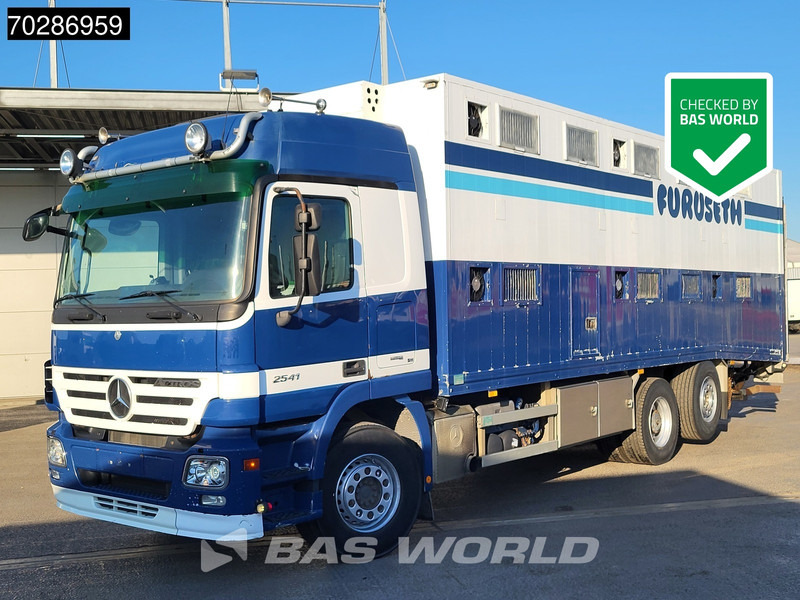 Mercedes-Benz Actros 2541 Actros 6X2 Retarder Lift+Lenkachse Ladebordwand Euro 4 - Kamion za prijevoz stoke: slika Mercedes-Benz Actros 2541 Actros 6X2 Retarder Lift+Lenkachse Ladebordwand Euro 4 - Kamion za prijevoz stoke Mercedes-Benz Actros 2541 Actros 6X2 Retarder Lift+Lenkachse Ladebordwand Euro 4 - Kamion za prijevoz stoke: slika Mercedes-Benz Actros 2541 Actros 6X2 Retarder Lift+Lenkachse Ladebordwand Euro 4 - Kamion za prijevoz stoke