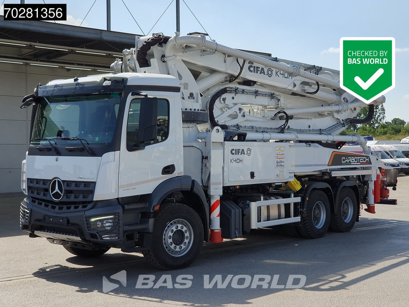 Mercedes-Benz Arocs 3343 6X4 CIFA K40H Carbotech Pump 5 arm Big-Axle Navi Euro 6 - Beton pumpa: slika Mercedes-Benz Arocs 3343 6X4 CIFA K40H Carbotech Pump 5 arm Big-Axle Navi Euro 6 - Beton pumpa Mercedes-Benz Arocs 3343 6X4 CIFA K40H Carbotech Pump 5 arm Big-Axle Navi Euro 6 - Beton pumpa: slika Mercedes-Benz Arocs 3343 6X4 CIFA K40H Carbotech Pump 5 arm Big-Axle Navi Euro 6 - Beton pumpa
