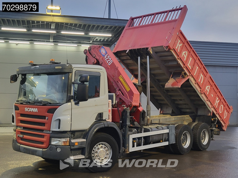 Scania P340 6X4 HMF 4220 K6 Crane Winch Tipper Full Steel Manual Gearbox - Kiper, Kamion s kranom: slika Scania P340 6X4 HMF 4220 K6 Crane Winch Tipper Full Steel Manual Gearbox - Kiper, Kamion s kranom Scania P340 6X4 HMF 4220 K6 Crane Winch Tipper Full Steel Manual Gearbox - Kiper, Kamion s kranom: slika Scania P340 6X4 HMF 4220 K6 Crane Winch Tipper Full Steel Manual Gearbox - Kiper, Kamion s kranom