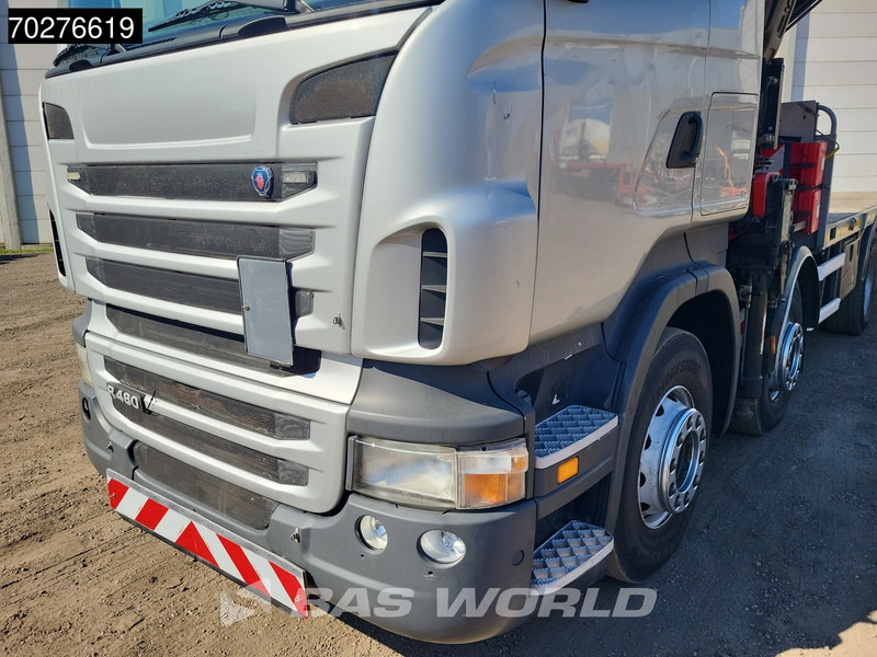 Kamion s otvorenim sandukom, Kamion s kranom Scania R480 8X2 FASSI F660AXP.25 Manual Retarder Lift+Lenkachse Euro 5: slika Kamion s otvorenim sandukom, Kamion s kranom Scania R480 8X2 FASSI F660AXP.25 Manual Retarder Lift+Lenkachse Euro 5