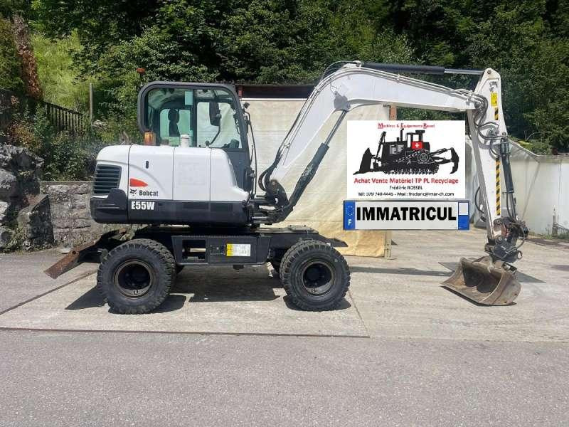 Bobcat E55W - Bager na kotačima: slika Bobcat E55W - Bager na kotačima Bobcat E55W - Bager na kotačima: slika Bobcat E55W - Bager na kotačima
