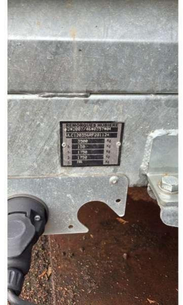 Auto prikolica HUBIERE 2 ESSIEUX: slika Auto prikolica HUBIERE 2 ESSIEUX