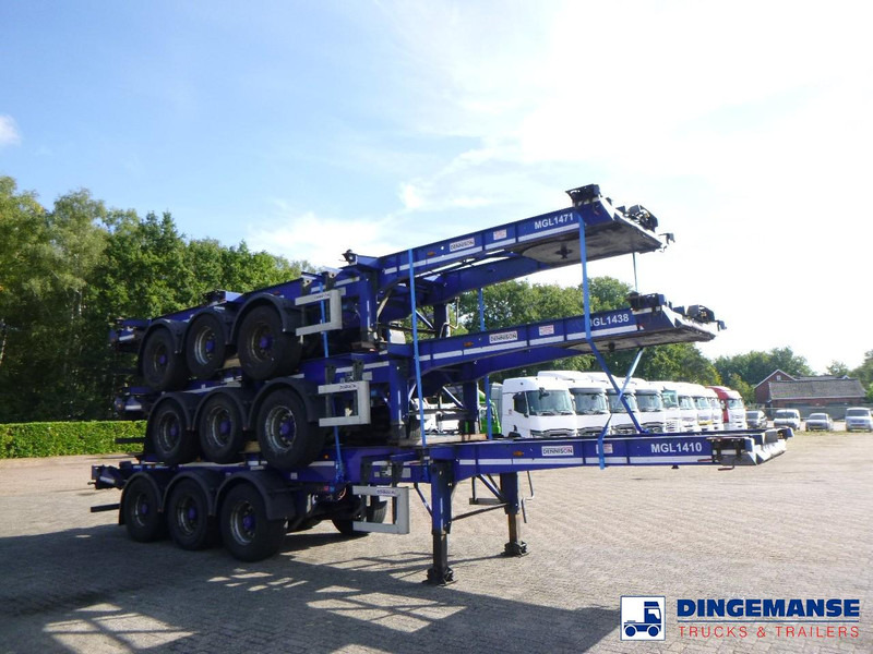Dennison Stack - 3 x container trailer 20-30-40-45 ft - Transporter kontejnera/ Poluprikolica s izmjenjivim sanducima: slika Dennison Stack - 3 x container trailer 20-30-40-45 ft - Transporter kontejnera/ Poluprikolica s izmjenjivim sanducima Dennison Stack - 3 x container trailer 20-30-40-45 ft - Transporter kontejnera/ Poluprikolica s izmjenjivim sanducima: slika Dennison Stack - 3 x container trailer 20-30-40-45 ft - Transporter kontejnera/ Poluprikolica s izmjenjivim sanducima