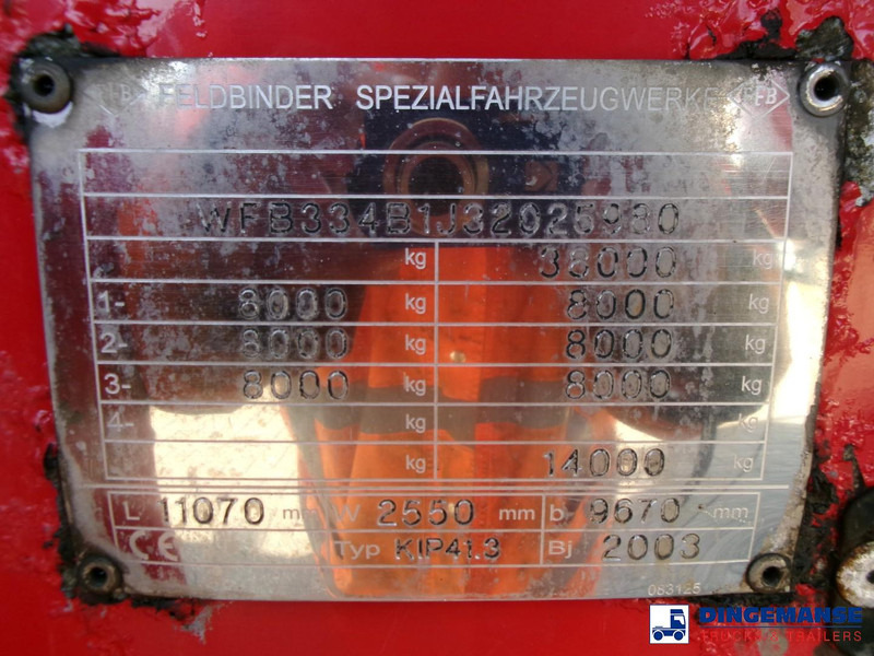 Poluprikolica cisterna Feldbinder Powder tank alu 41 m3 (tipping): slika Poluprikolica cisterna Feldbinder Powder tank alu 41 m3 (tipping)