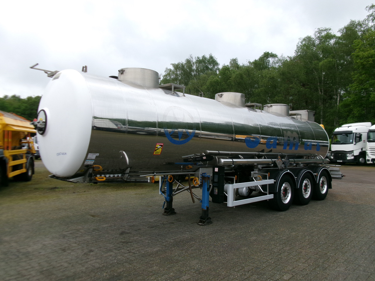 Poluprikolica cisterna za prijevoz kemikalija Magyar Chemical ACID tank inox 22.5 m3 / 1 comp: slika Poluprikolica cisterna za prijevoz kemikalija Magyar Chemical ACID tank inox 22.5 m3 / 1 comp