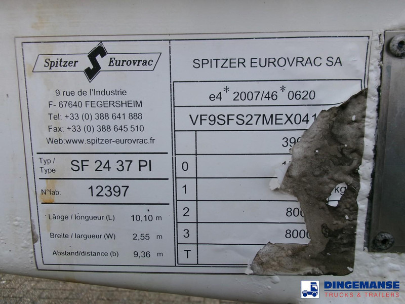 Poluprikolica cisterna SPITZER Powder tank alu 37 m3 / 1 comp: slika Poluprikolica cisterna SPITZER Powder tank alu 37 m3 / 1 comp Poluprikolica cisterna SPITZER Powder tank alu 37 m3 / 1 comp: slika Poluprikolica cisterna SPITZER Powder tank alu 37 m3 / 1 comp
