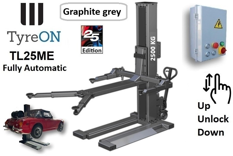 TL25ME GRAPHITE GREY - Movable single column car lift - fully automatic single post car lift - Oprema za radionice: slika TL25ME GRAPHITE GREY - Movable single column car lift - fully automatic single post car lift - Oprema za radionice TL25ME GRAPHITE GREY - Movable single column car lift - fully automatic single post car lift - Oprema za radionice: slika TL25ME GRAPHITE GREY - Movable single column car lift - fully automatic single post car lift - Oprema za radionice