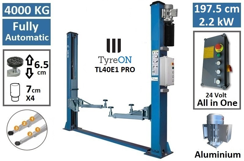 TL40E1 PRO 2 post lift - fully automatic - Oprema za radionice: slika TL40E1 PRO 2 post lift - fully automatic - Oprema za radionice TL40E1 PRO 2 post lift - fully automatic - Oprema za radionice: slika TL40E1 PRO 2 post lift - fully automatic - Oprema za radionice