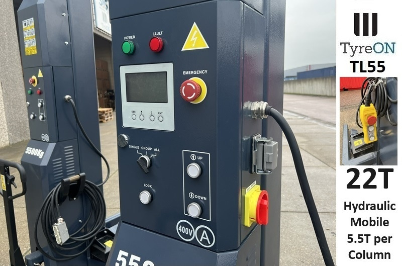 TL55-4 22T mobile truck lifts - wired - 400V - performance 3,0 kW per column - large display - liftig time <= 75 s - Oprema za radionice: slika TL55-4 22T mobile truck lifts - wired - 400V - performance 3,0 kW per column - large display - liftig time <= 75 s - Oprema za radionice TL55-4 22T mobile truck lifts - wired - 400V - performance 3,0 kW per column - large display - liftig time <= 75 s - Oprema za radionice: slika TL55-4 22T mobile truck lifts - wired - 400V - performance 3,0 kW per column - large display - liftig time <= 75 s - Oprema za radionice