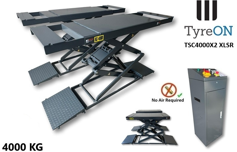 TSC4000X2 XLSR Low Profile 4T floor mounted scissor lift - Large lifting range, 66 cm wide extendable tables 148.5 to 230,5 cm - Hydromechanically locked - no air required - Oprema za radionice: slika TSC4000X2 XLSR Low Profile 4T floor mounted scissor lift - Large lifting range, 66 cm wide extendable tables 148.5 to 230,5 cm - Hydromechanically locked - no air required - Oprema za radionice TSC4000X2 XLSR Low Profile 4T floor mounted scissor lift - Large lifting range, 66 cm wide extendable tables 148.5 to 230,5 cm - Hydromechanically locked - no air required - Oprema za radionice: slika TSC4000X2 XLSR Low Profile 4T floor mounted scissor lift - Large lifting range, 66 cm wide extendable tables 148.5 to 230,5 cm - Hydromechanically locked - no air required - Oprema za radionice
