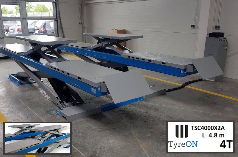 TSC4000X2A Alignment scissor lift - On floor - Free wheel lifting system - 4.8 m lightened runways - 4T - Mounted on the floor - Oprema za radionice: slika TSC4000X2A Alignment scissor lift - On floor - Free wheel lifting system - 4.8 m lightened runways - 4T - Mounted on the floor - Oprema za radionice TSC4000X2A Alignment scissor lift - On floor - Free wheel lifting system - 4.8 m lightened runways - 4T - Mounted on the floor - Oprema za radionice: slika TSC4000X2A Alignment scissor lift - On floor - Free wheel lifting system - 4.8 m lightened runways - 4T - Mounted on the floor - Oprema za radionice