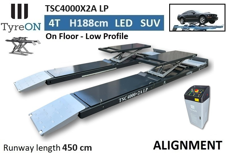 TSC4000X2A LP wheel alignment lift - On floor - Free wheel lifting system - 4.5 m lightened runways (65 cm wide) - Low profile - 4T - Oprema za radionice: slika TSC4000X2A LP wheel alignment lift - On floor - Free wheel lifting system - 4.5 m lightened runways (65 cm wide) - Low profile - 4T - Oprema za radionice TSC4000X2A LP wheel alignment lift - On floor - Free wheel lifting system - 4.5 m lightened runways (65 cm wide) - Low profile - 4T - Oprema za radionice: slika TSC4000X2A LP wheel alignment lift - On floor - Free wheel lifting system - 4.5 m lightened runways (65 cm wide) - Low profile - 4T - Oprema za radionice