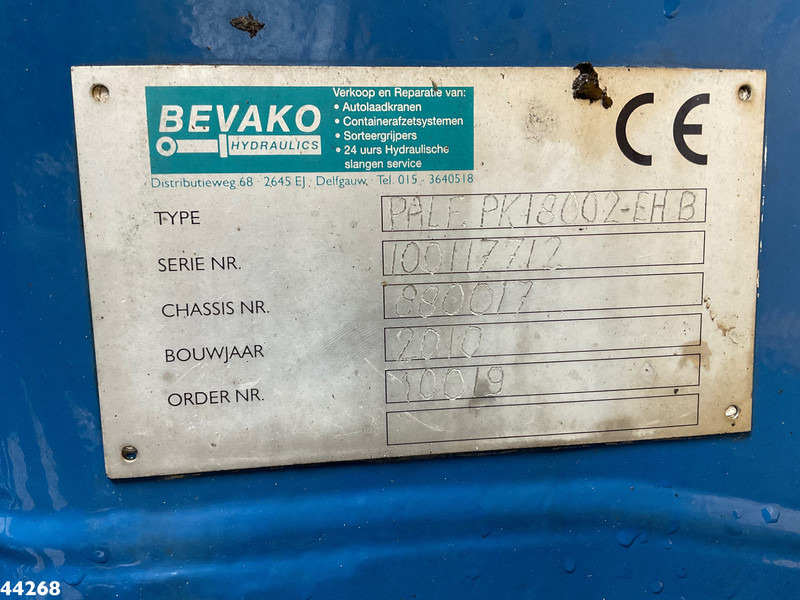 Kamion s kukastom dizalicom, Kamion s kranom DAF FAK 85 CF 410 Palfinger 18 Tonmeter laadkraan: slika Kamion s kukastom dizalicom, Kamion s kranom DAF FAK 85 CF 410 Palfinger 18 Tonmeter laadkraan