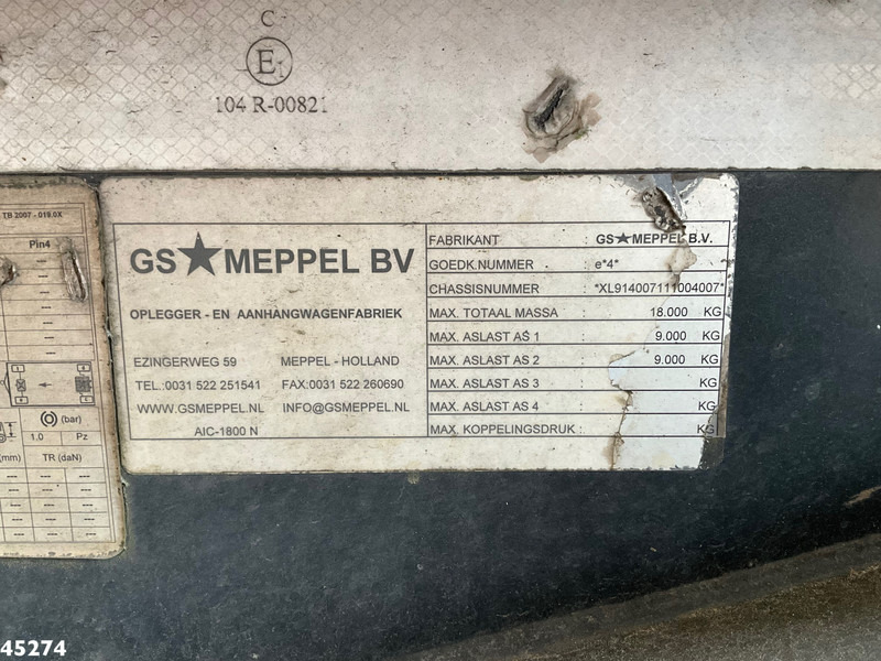 Transporter kontejnera/ Prikolica s izmjenjivim sanducima GS Meppel 2-assige container aanhangwagen: slika Transporter kontejnera/ Prikolica s izmjenjivim sanducima GS Meppel 2-assige container aanhangwagen Transporter kontejnera/ Prikolica s izmjenjivim sanducima GS Meppel 2-assige container aanhangwagen: slika Transporter kontejnera/ Prikolica s izmjenjivim sanducima GS Meppel 2-assige container aanhangwagen