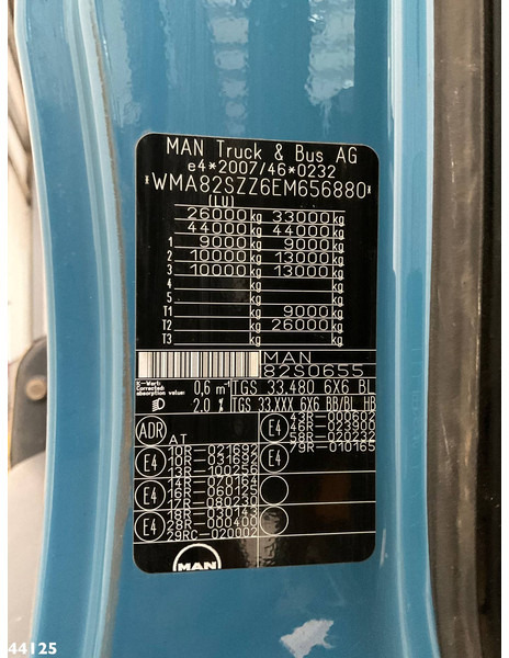 Kamion s kranom MAN TGS 33.480 6x6 Euro 6 Palfinger 27 Tonmeter boomkraan: slika Kamion s kranom MAN TGS 33.480 6x6 Euro 6 Palfinger 27 Tonmeter boomkraan