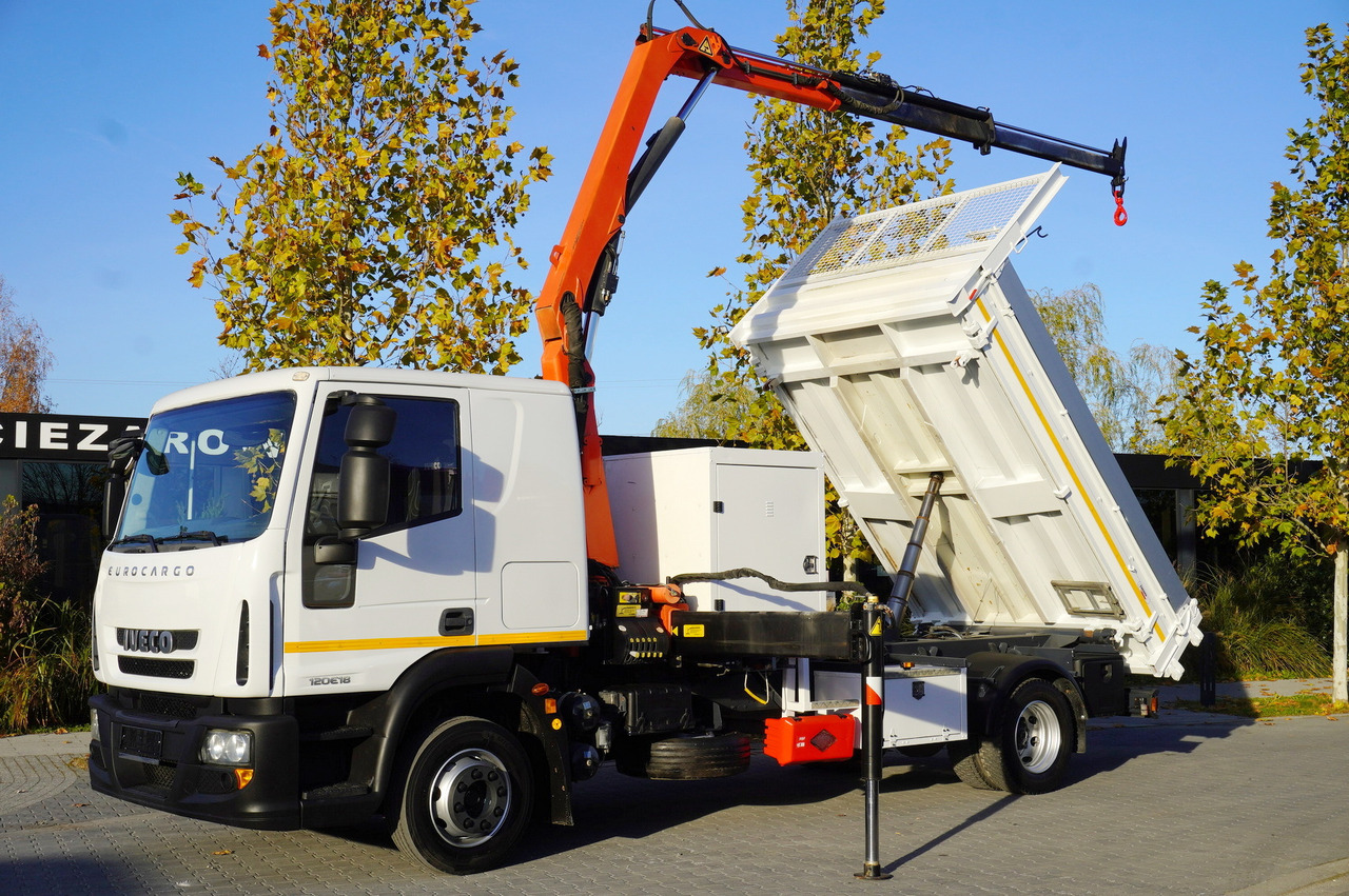 IVECO Eurocargo 120E18 Crane Palfinger / 3-way tipper / sleeper cab - Kamion s otvorenim sandukom, Kamion s kranom: slika IVECO Eurocargo 120E18 Crane Palfinger / 3-way tipper / sleeper cab - Kamion s otvorenim sandukom, Kamion s kranom IVECO Eurocargo 120E18 Crane Palfinger / 3-way tipper / sleeper cab - Kamion s otvorenim sandukom, Kamion s kranom: slika IVECO Eurocargo 120E18 Crane Palfinger / 3-way tipper / sleeper cab - Kamion s otvorenim sandukom, Kamion s kranom