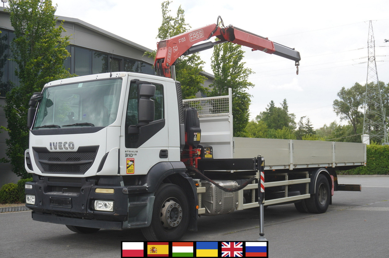 IVECO STRALIS 19.310 E6 / Flatbed 19 EPAL / FASSI F135 / 225 MTH! / 5.7 T - Kamion s otvorenim sandukom, Kamion s kranom: slika IVECO STRALIS 19.310 E6 / Flatbed 19 EPAL / FASSI F135 / 225 MTH! / 5.7 T - Kamion s otvorenim sandukom, Kamion s kranom IVECO STRALIS 19.310 E6 / Flatbed 19 EPAL / FASSI F135 / 225 MTH! / 5.7 T - Kamion s otvorenim sandukom, Kamion s kranom: slika IVECO STRALIS 19.310 E6 / Flatbed 19 EPAL / FASSI F135 / 225 MTH! / 5.7 T - Kamion s otvorenim sandukom, Kamion s kranom