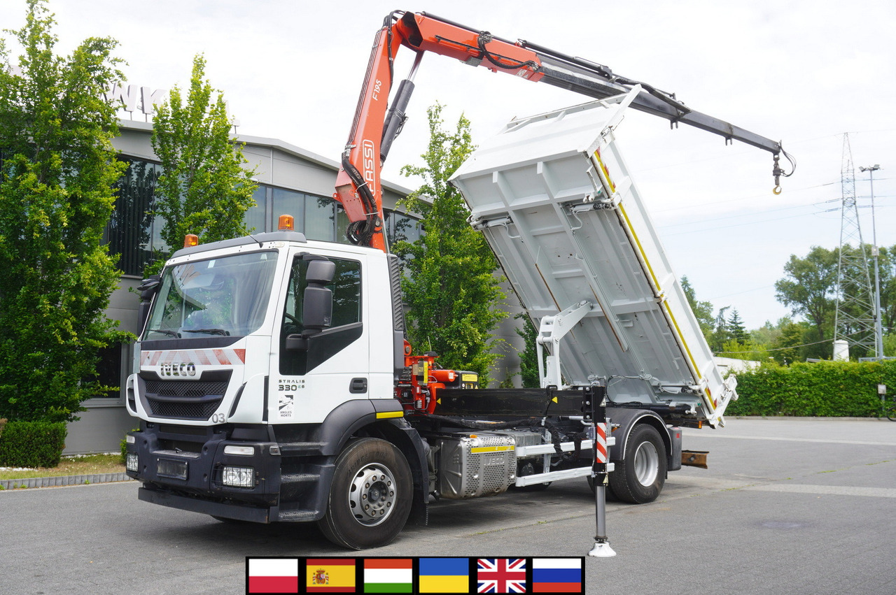 IVECO STRALIS 330 E6 / FASSI 195A 8.5 T / 3-side tipper - Kiper, Kamion s kranom: slika IVECO STRALIS 330 E6 / FASSI 195A 8.5 T / 3-side tipper - Kiper, Kamion s kranom IVECO STRALIS 330 E6 / FASSI 195A 8.5 T / 3-side tipper - Kiper, Kamion s kranom: slika IVECO STRALIS 330 E6 / FASSI 195A 8.5 T / 3-side tipper - Kiper, Kamion s kranom