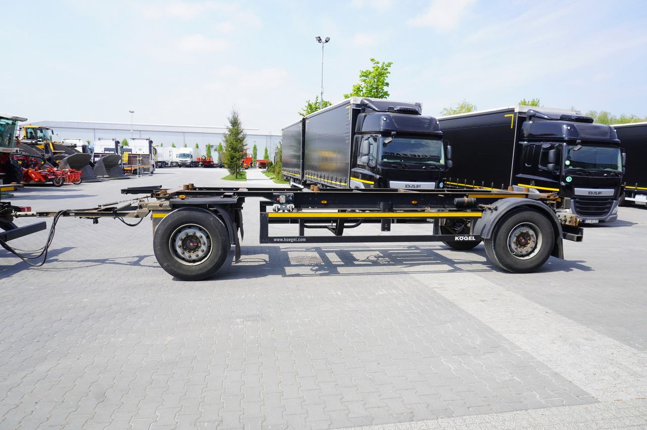 KOGEL AWE 18, two-axle, BDF, 7.5m chassis , air suspension, SAF axles - Prikolica-šasija: slika KOGEL AWE 18, two-axle, BDF, 7.5m chassis , air suspension, SAF axles - Prikolica-šasija KOGEL AWE 18, two-axle, BDF, 7.5m chassis , air suspension, SAF axles - Prikolica-šasija: slika KOGEL AWE 18, two-axle, BDF, 7.5m chassis , air suspension, SAF axles - Prikolica-šasija