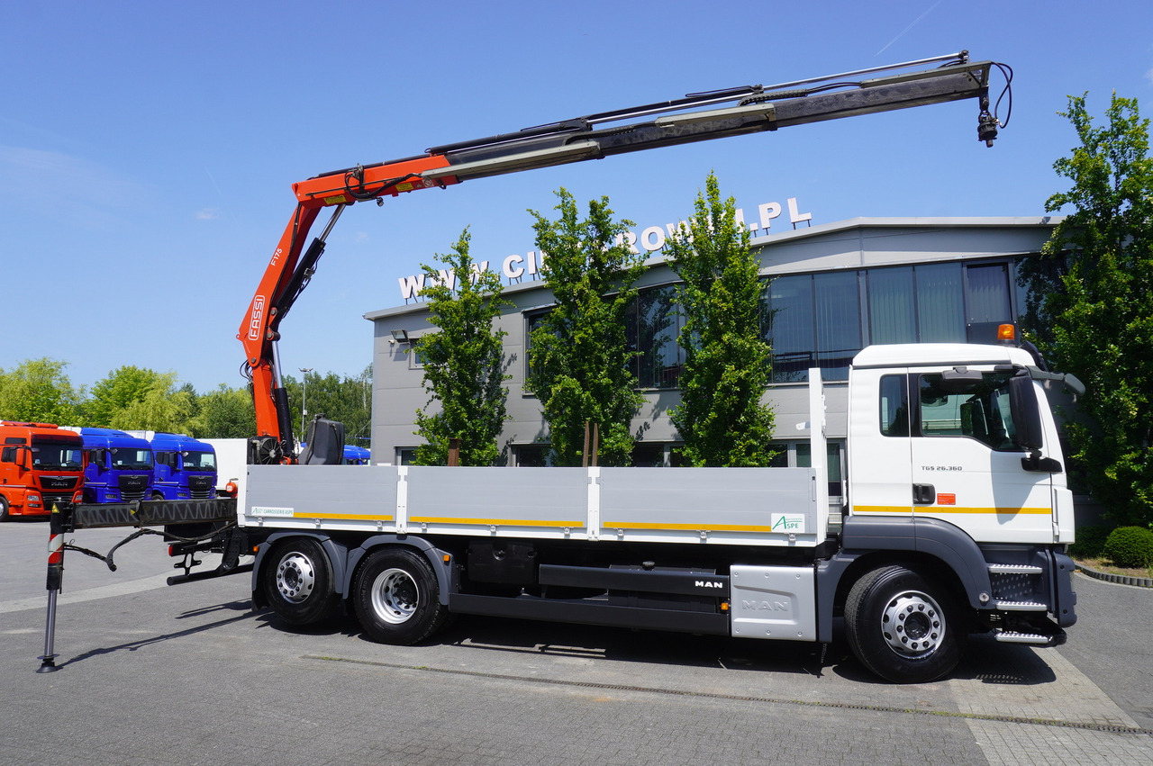 MAN TGS 26.360 Flatbed / Fassi F175 7.7 T / steered 3rd axle - Kamion s kranom: slika MAN TGS 26.360 Flatbed / Fassi F175 7.7 T / steered 3rd axle - Kamion s kranom MAN TGS 26.360 Flatbed / Fassi F175 7.7 T / steered 3rd axle - Kamion s kranom: slika MAN TGS 26.360 Flatbed / Fassi F175 7.7 T / steered 3rd axle - Kamion s kranom