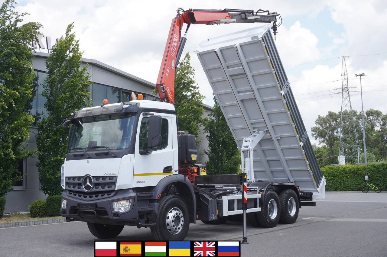 MERCEDES-BENZ AROCS 2633 6x4 / 5.5 T crane FASSI F135 / Tipper 15 EPAL - Kamion s otvorenim sandukom, Kamion s kranom: slika MERCEDES-BENZ AROCS 2633 6x4 / 5.5 T crane FASSI F135 / Tipper 15 EPAL - Kamion s otvorenim sandukom, Kamion s kranom MERCEDES-BENZ AROCS 2633 6x4 / 5.5 T crane FASSI F135 / Tipper 15 EPAL - Kamion s otvorenim sandukom, Kamion s kranom: slika MERCEDES-BENZ AROCS 2633 6x4 / 5.5 T crane FASSI F135 / Tipper 15 EPAL - Kamion s otvorenim sandukom, Kamion s kranom