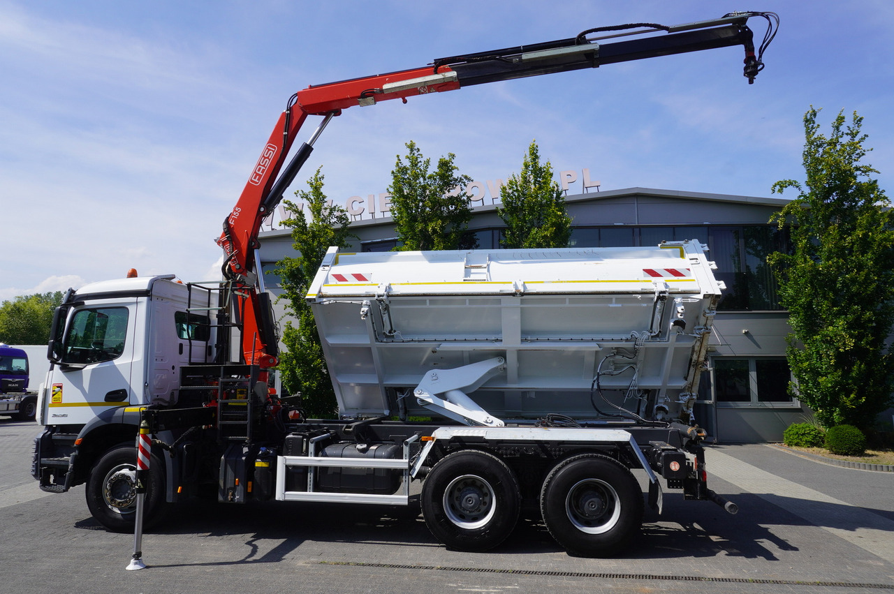 Kamion s kranom MERCEDES-BENZ AROCS 2636 / Fassi F155A.0.22 crane 6t / 120 tho. km / 3-sided dump truck / 2 x Bordmatic: slika Kamion s kranom MERCEDES-BENZ AROCS 2636 / Fassi F155A.0.22 crane 6t / 120 tho. km / 3-sided dump truck / 2 x Bordmatic