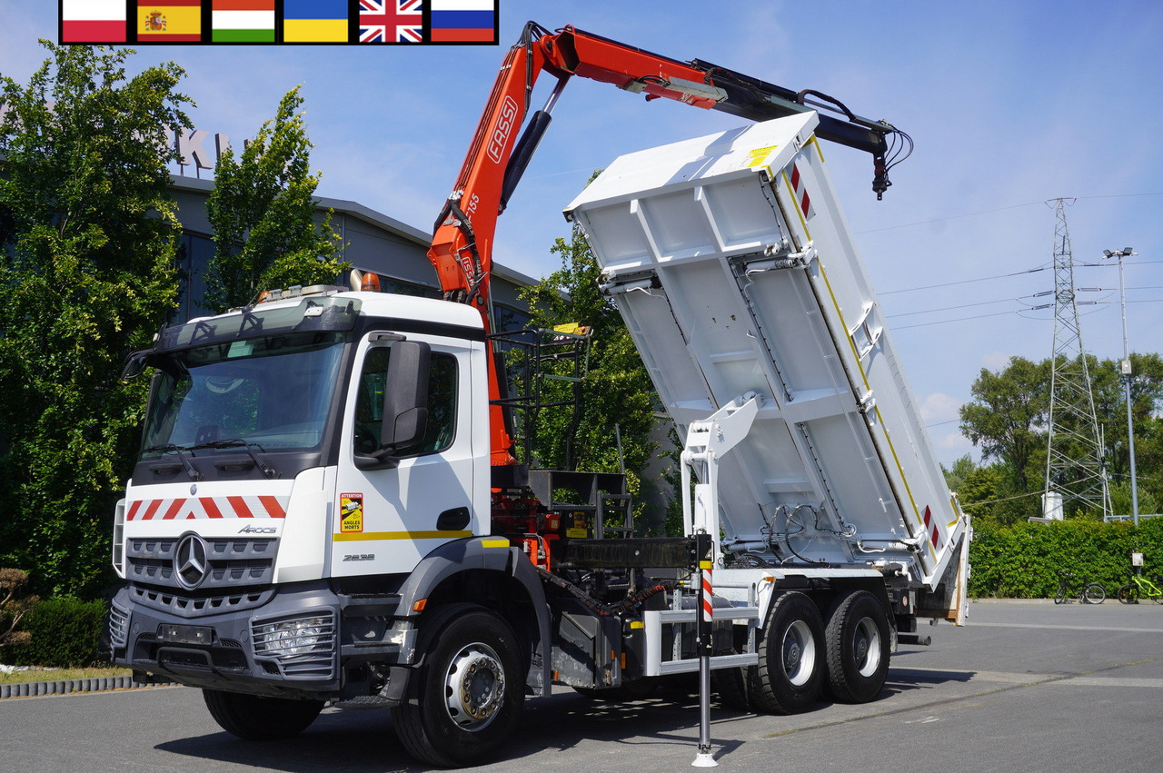MERCEDES-BENZ AROCS 2636 / Fassi F155A.0.22 crane 6t / 120 tho. km / 3-sided dump truck / 2 x Bordmatic - Kamion s kranom: slika MERCEDES-BENZ AROCS 2636 / Fassi F155A.0.22 crane 6t / 120 tho. km / 3-sided dump truck / 2 x Bordmatic - Kamion s kranom MERCEDES-BENZ AROCS 2636 / Fassi F155A.0.22 crane 6t / 120 tho. km / 3-sided dump truck / 2 x Bordmatic - Kamion s kranom: slika MERCEDES-BENZ AROCS 2636 / Fassi F155A.0.22 crane 6t / 120 tho. km / 3-sided dump truck / 2 x Bordmatic - Kamion s kranom